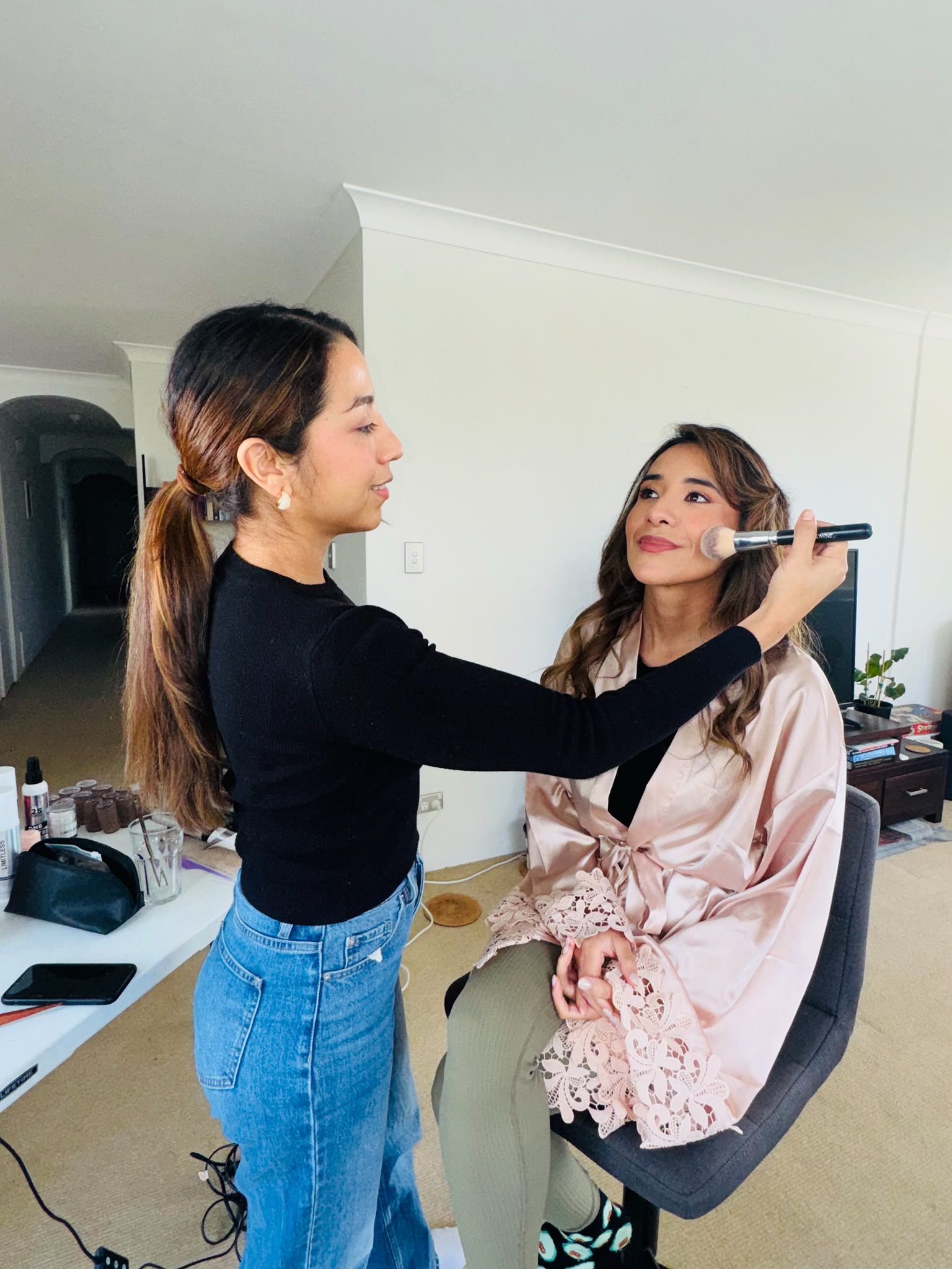 Bridal hair styling